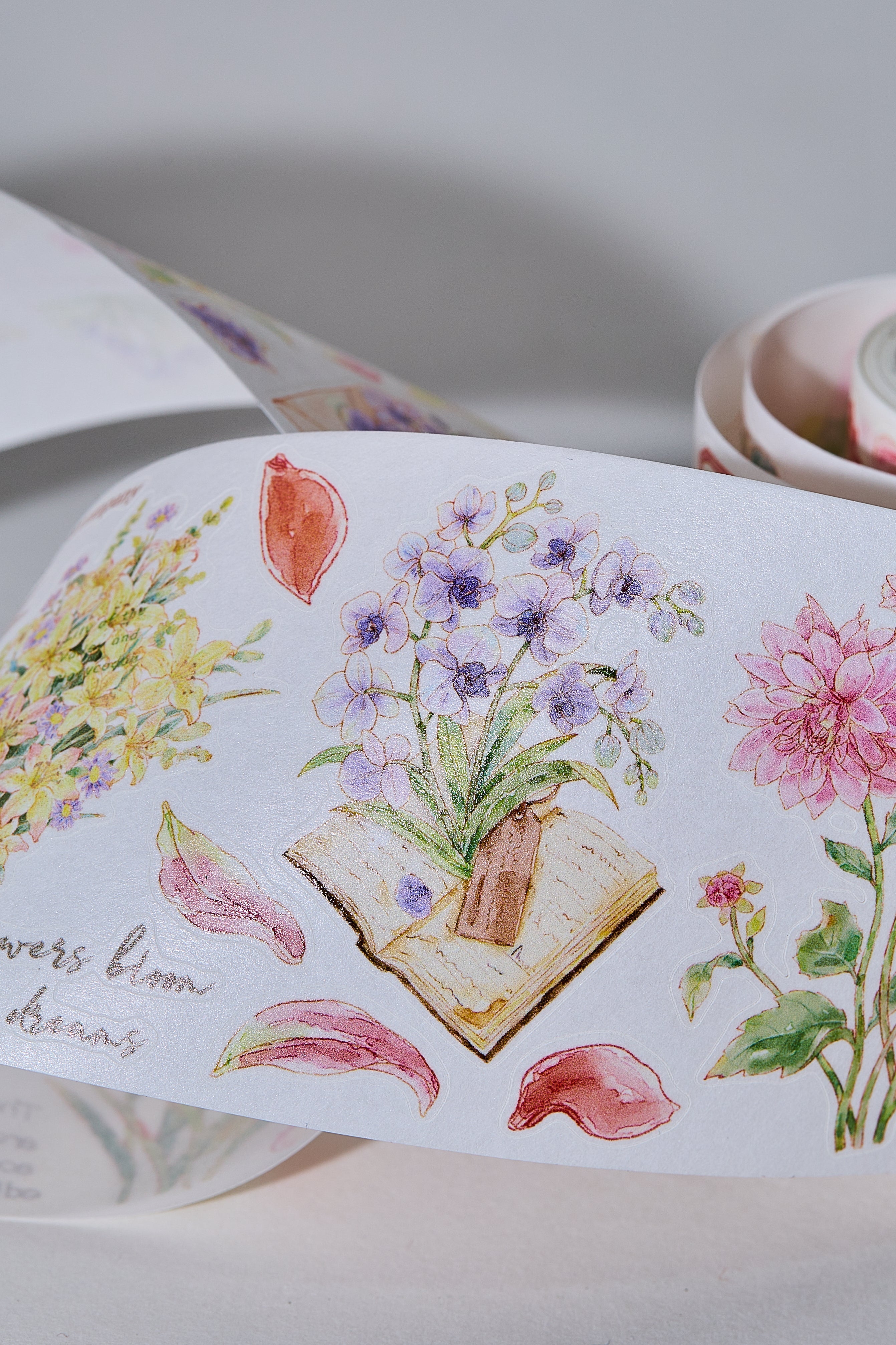 Pre-cut Petal Post Wide Washi/PET Tape