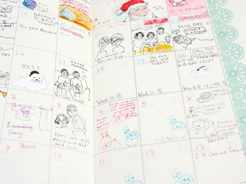 017 Monthly Free Diary Refill