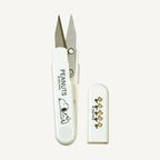 Snoopy handy scissors open beside the slim cap on a white background