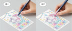 KeseLamé glitter ink being written and then erased by rubbing with the pen's eraser