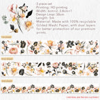 Auric Rose Washi Tape Sticker Set (GILDED)