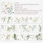 Vanilla Mint Wide Washi/PET Tape
