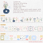Doodle & Vine Washi Tape Sticker Set