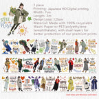 Pre-cut Silent Silhouette Wide Washi/PET Tape
