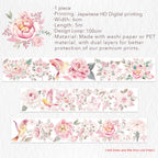 Pre-cut Pink Velvet Wide Washi/PET Tape