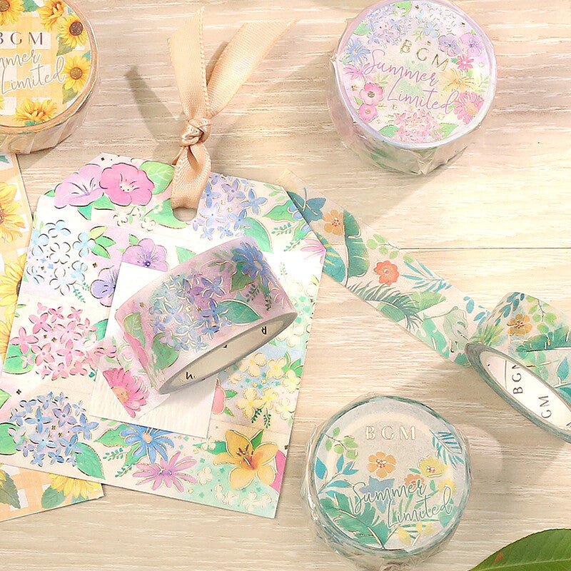 BGM Masking Tape - Summer Flowers - Limited Summer Edition