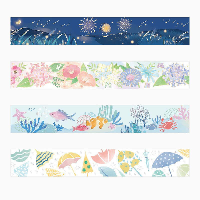 BGM Masking Tape - Summer Flowers - Limited Summer Edition