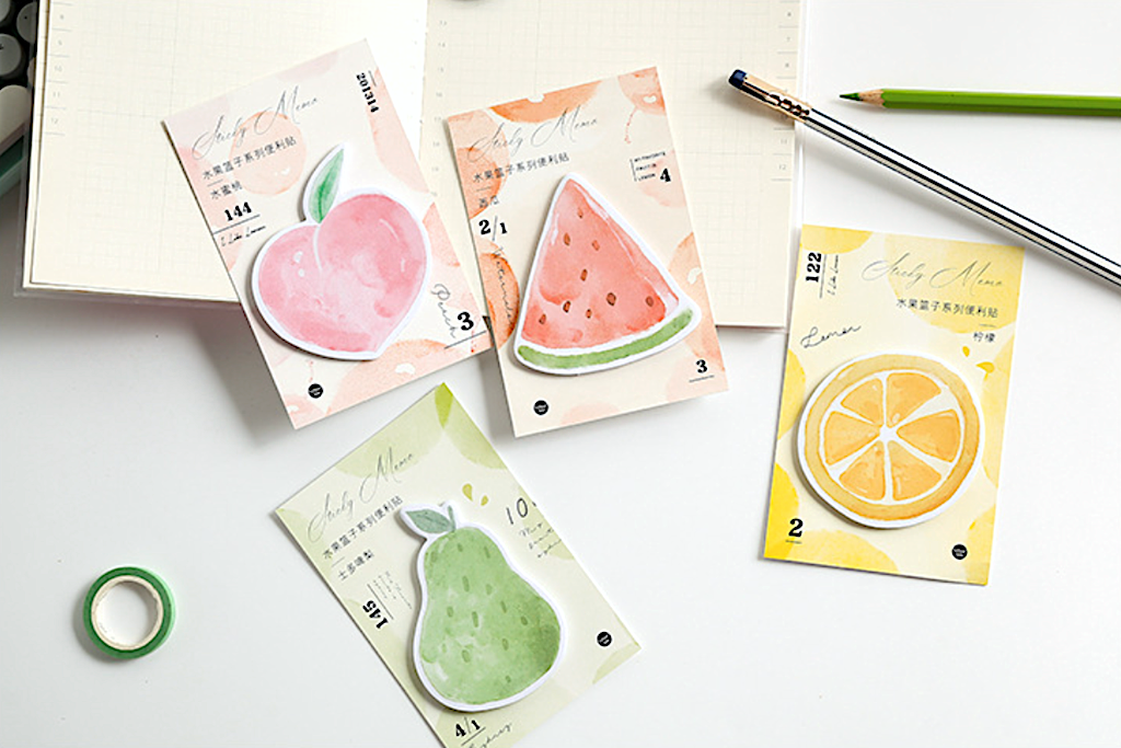 Fruit Shaped Sticky Notes