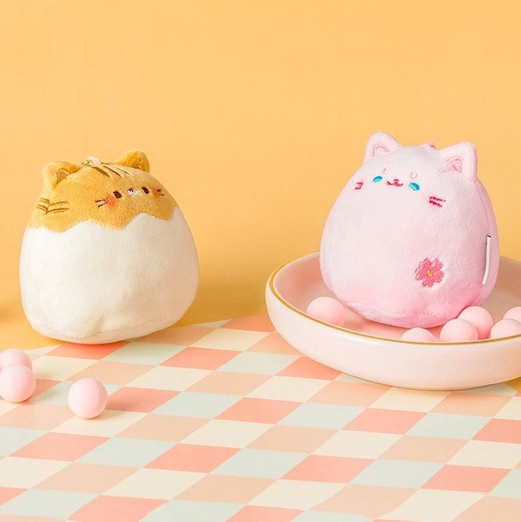 Kitty Bun Plush Toy Keychain