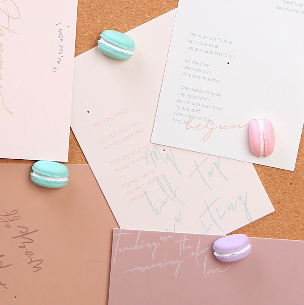 Kawaii Macaron Push Pins