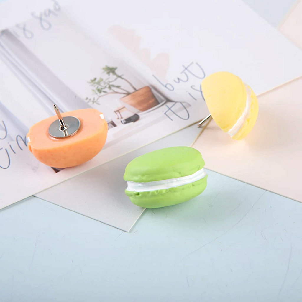 Kawaii Macaron Push Pins