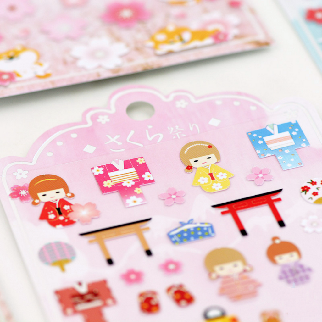 Nekoni Sakura Season Stickers