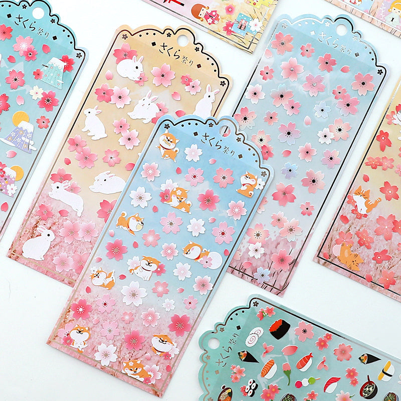 Nekoni Sakura Season Stickers