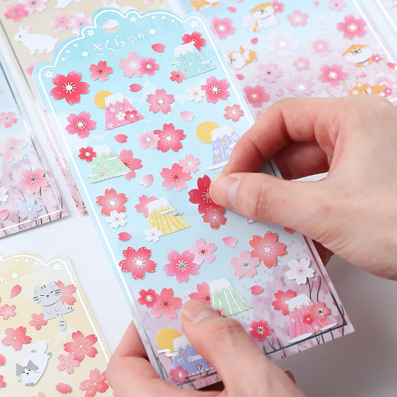 Nekoni Sakura Season Stickers