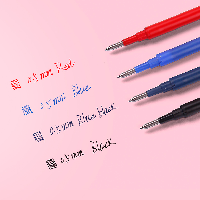 Pilot FriXion Ball Knock Retractable Gel Pen Refill - 0.5 mm - Pack of 3
