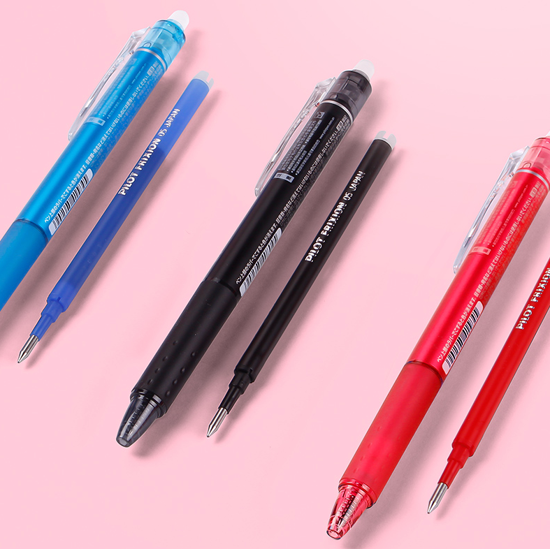 Pilot FriXion Ball Knock Retractable Gel Pen Refill - 0.5 mm - Pack of 3