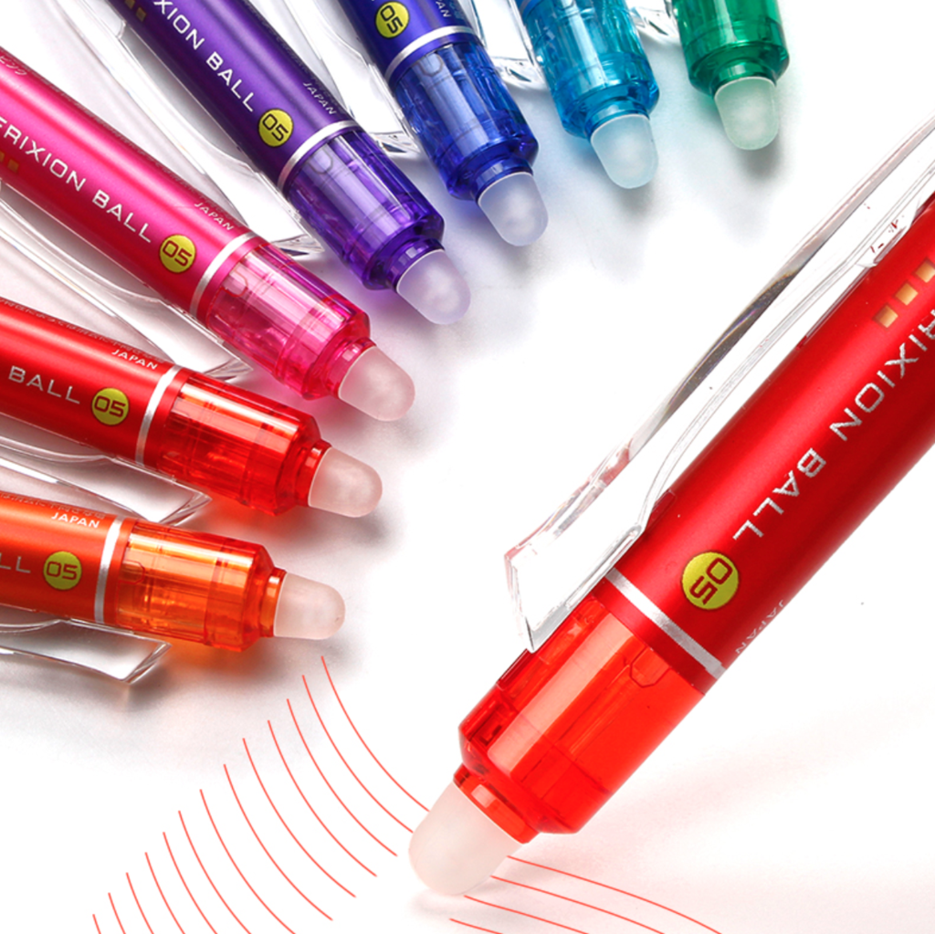 Pilot FriXion Ball Knock 05 Retractable Gel Pen - 10 Color Set