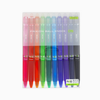 Pilot FriXion Ball Knock 05 Retractable Gel Pen - 10 Color Set