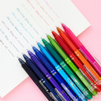 Pilot FriXion Ball Knock 05 Retractable Gel Pen - 10 Color Set