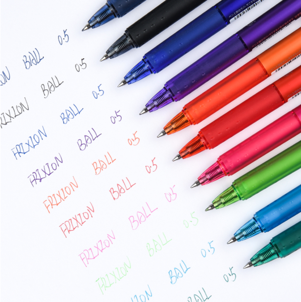 Pilot FriXion Ball Knock 05 Retractable Gel Pen - 10 Color Set