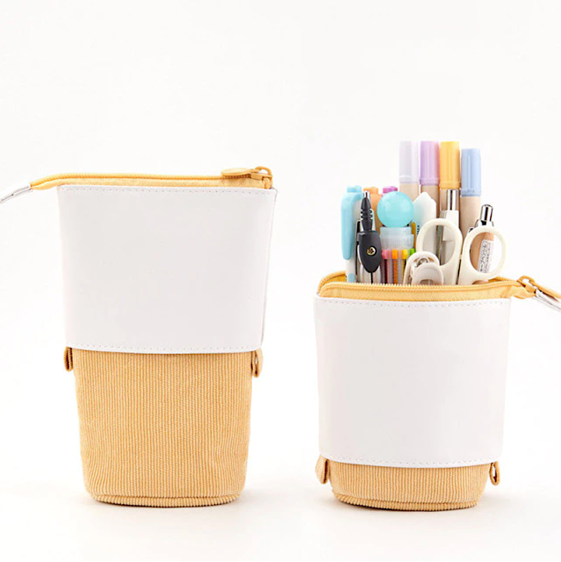 Corduroy Pop-up Pencil Case (5 Colors)