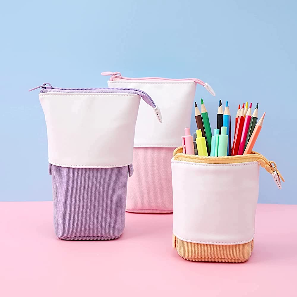 Corduroy Pop-up Pencil Case (5 Colors)