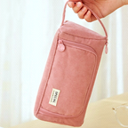 Triangle Corduroy Pencil Case (6 Colors)