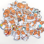 Happy Corgi Paper Stickers