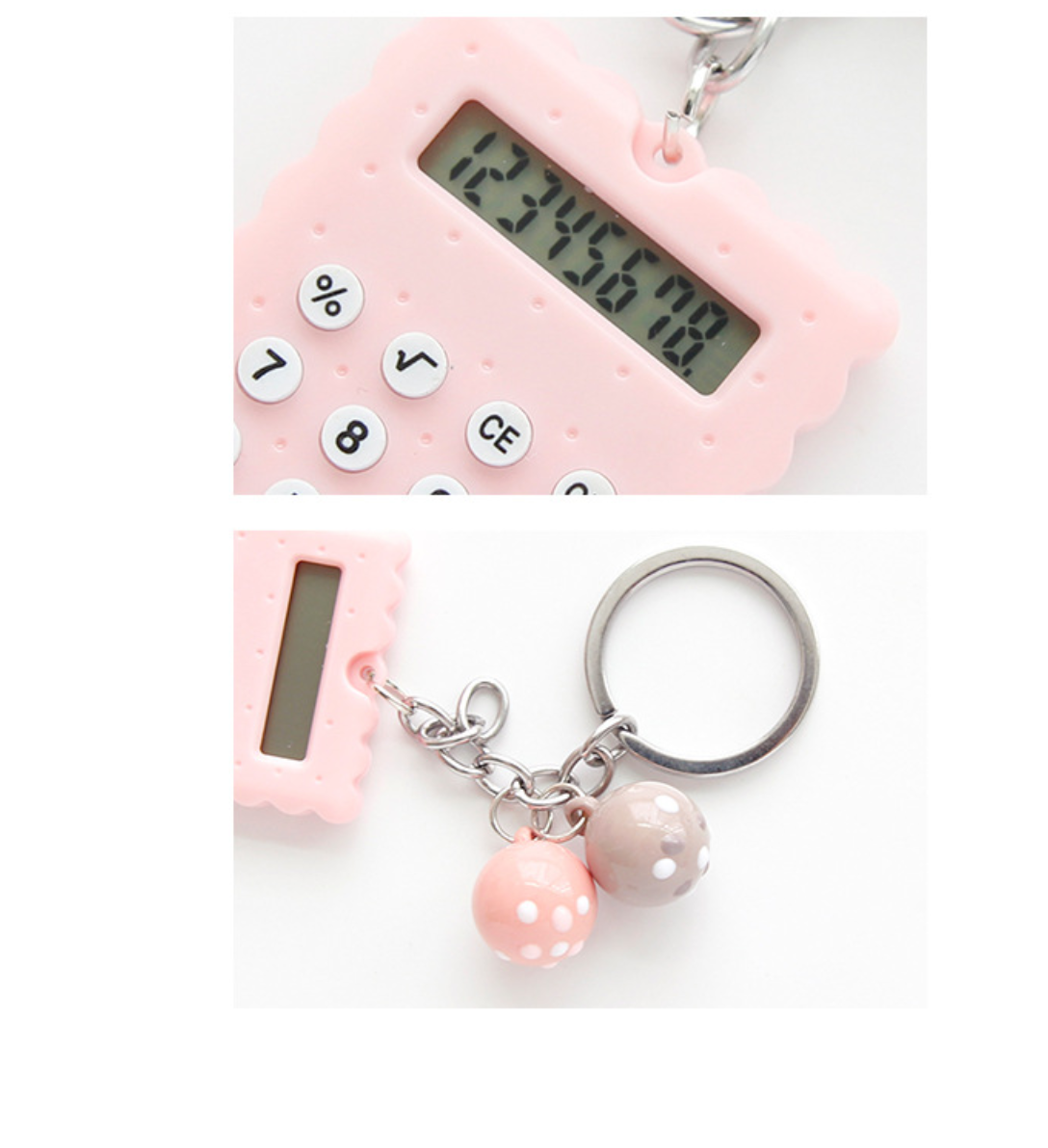 Kawaii Mini Calculator Keychain