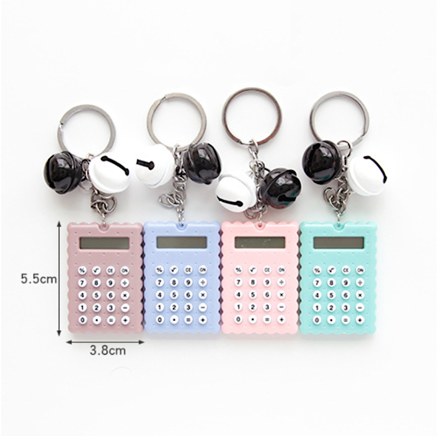 Kawaii Mini Calculator Keychain