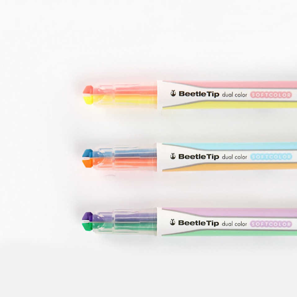 KOKUYO Beetle Tip Dual Color Highlighter