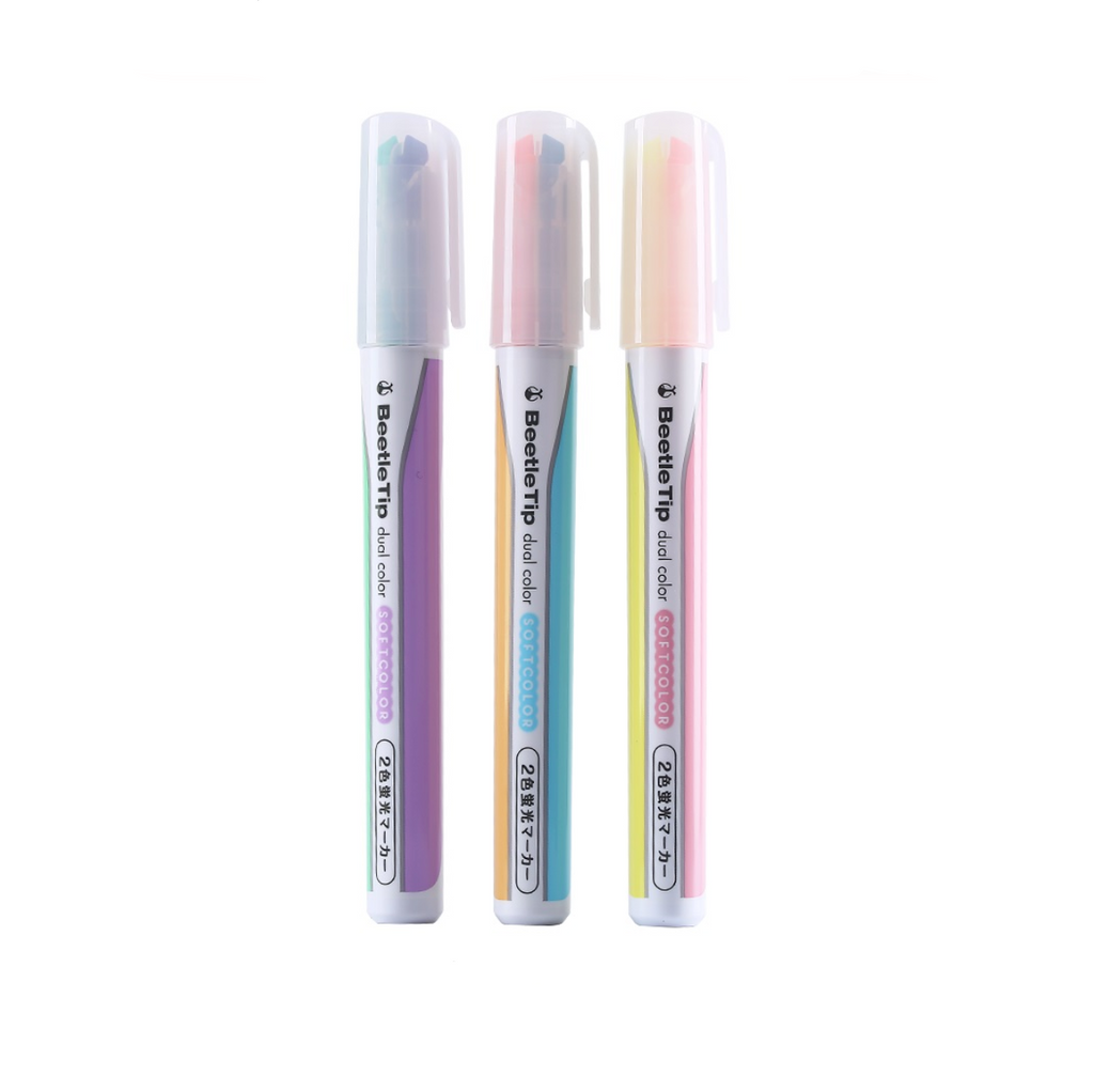 KOKUYO Beetle Tip Dual Color Highlighter