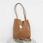 Korean Style Corduroy Tote Bag (6 Colors)