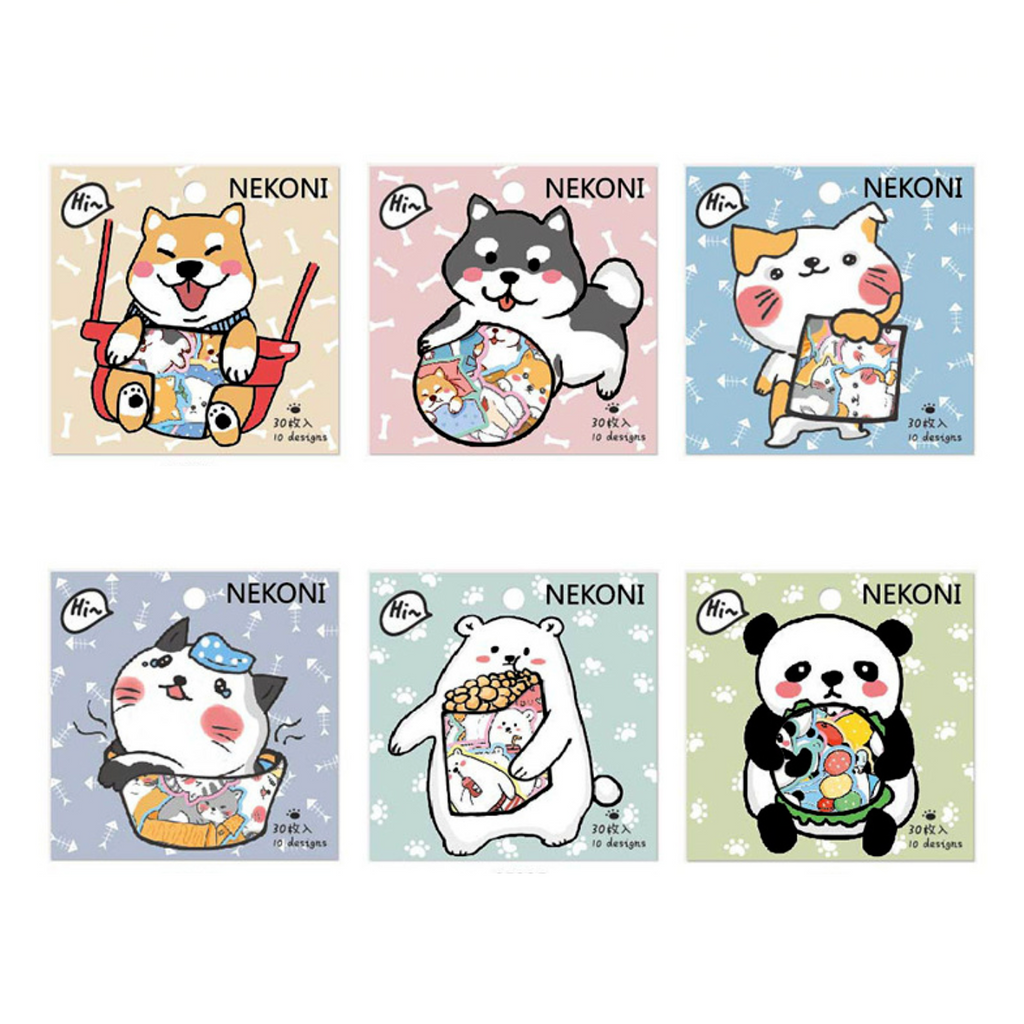 Nekoni Animal Stickers