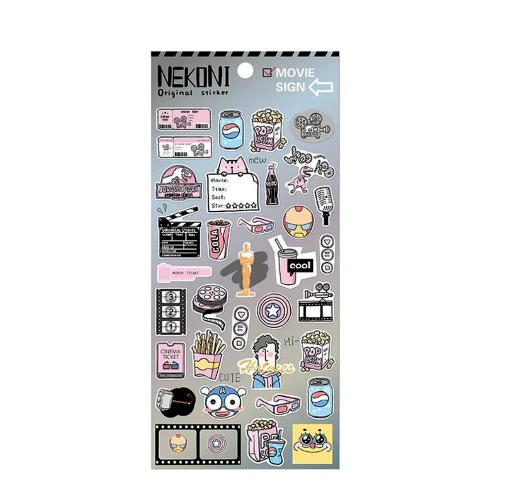 Nekoni Everday Life Stickers (5 Types)