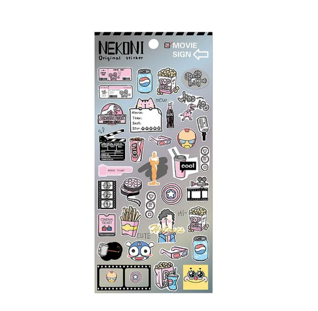 Nekoni Everday Life Stickers (5 Types)