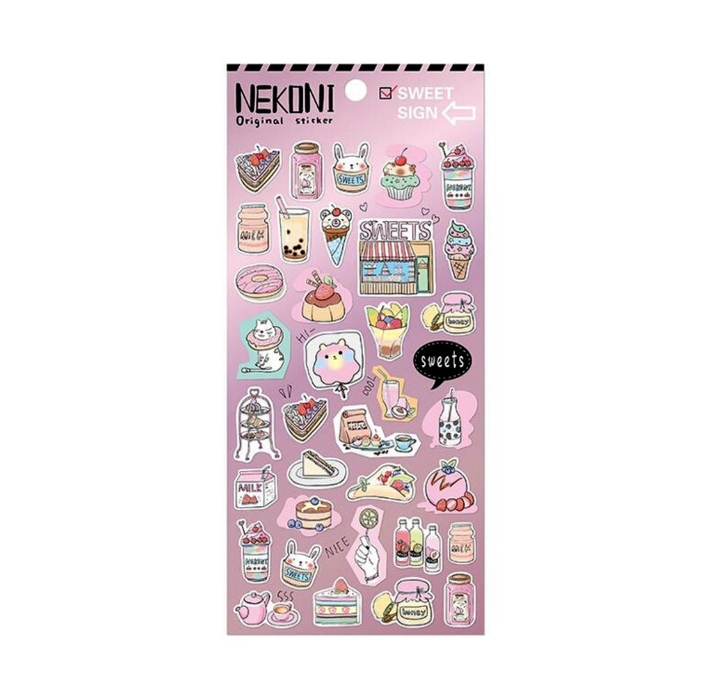 Nekoni Everday Life Stickers (5 Types)
