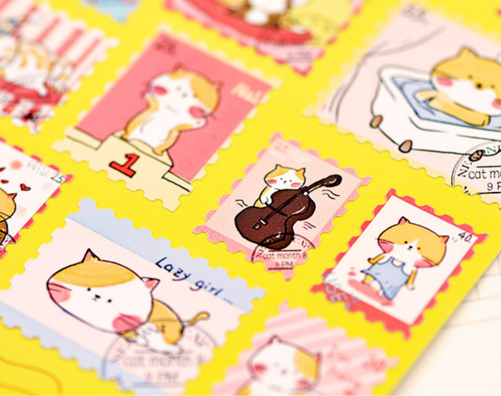 Nekoni Animal Stamp Stickers