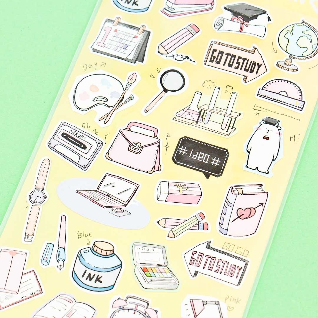 Nekoni Student Life Stickers