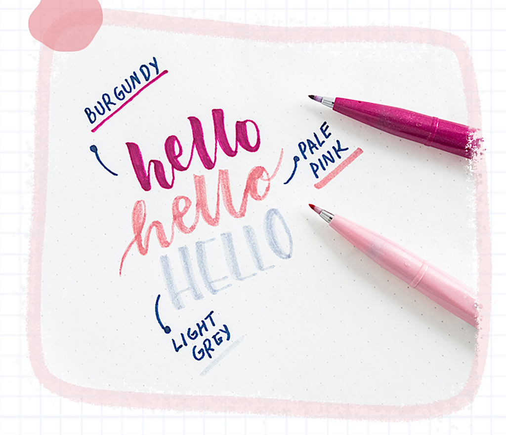 Pentel Fude Touch Brush Sign Pen - New Colors