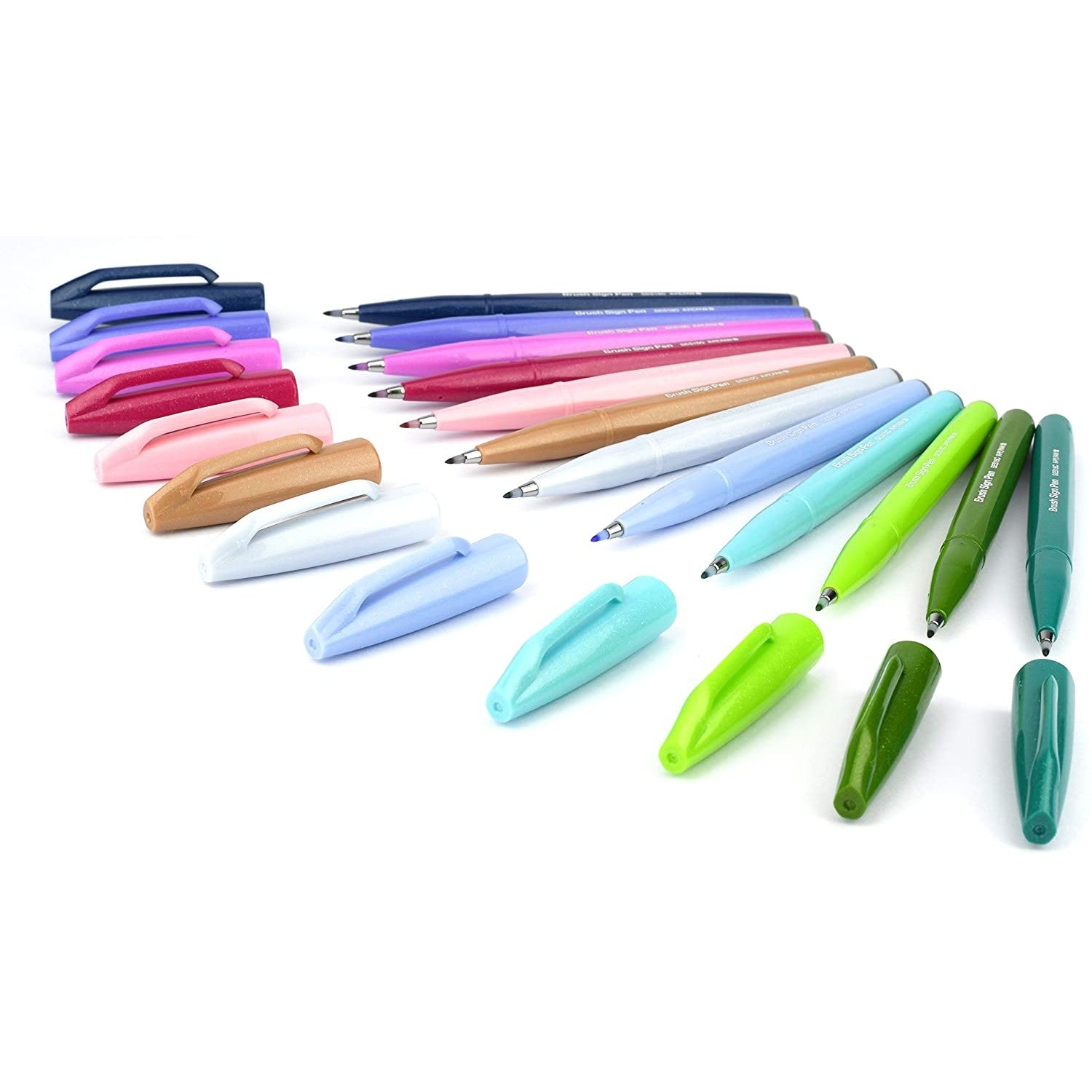 Pentel Fude Touch Brush Sign Pen - New Colors