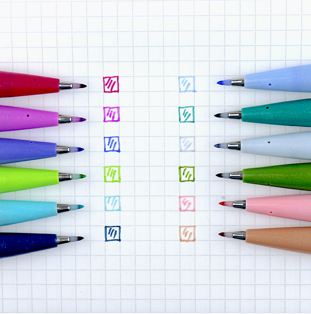 Pentel Fude Touch Brush Sign Pen - New Colors