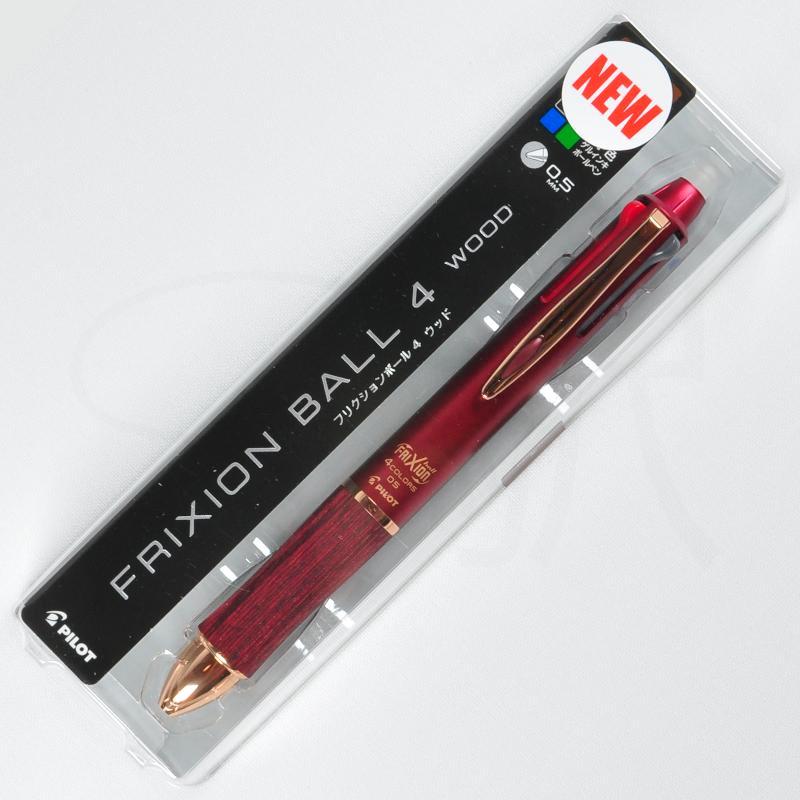 Pilot FriXion Ball 4 Wood 4 Color Multi Pen