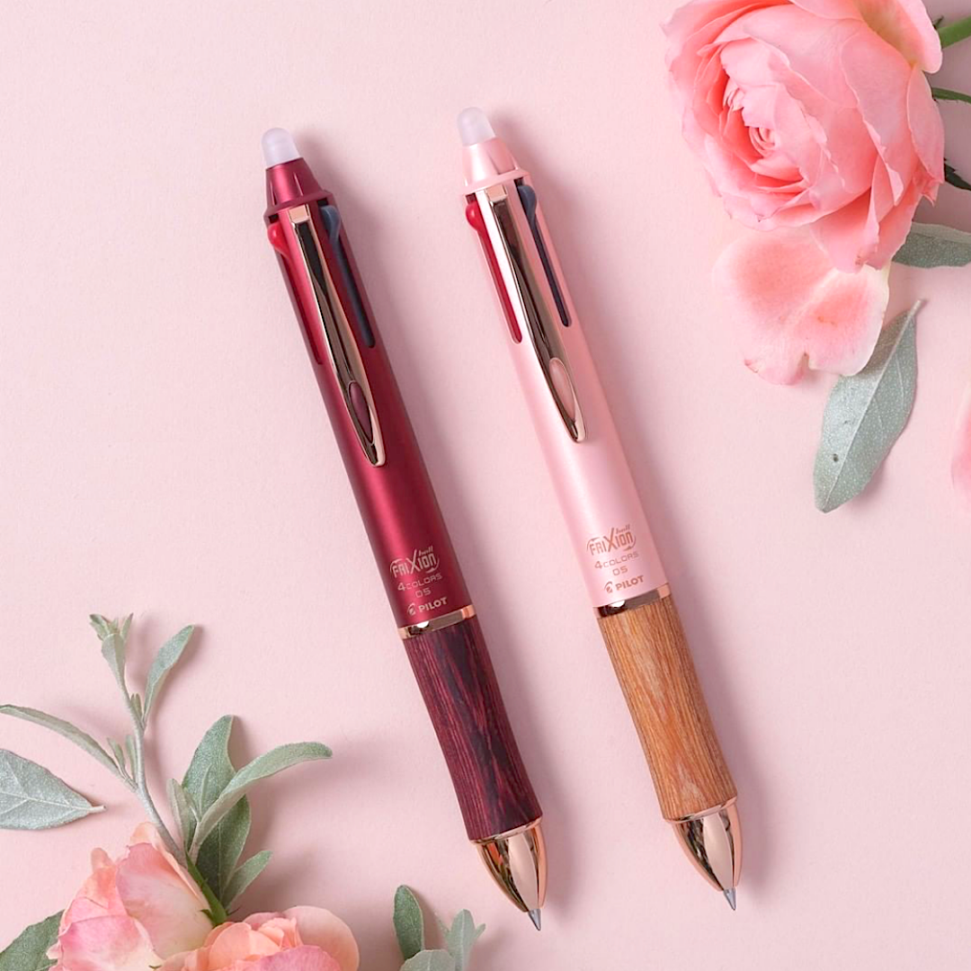 Pilot FriXion Ball 4 Wood 4 Color Multi Pen