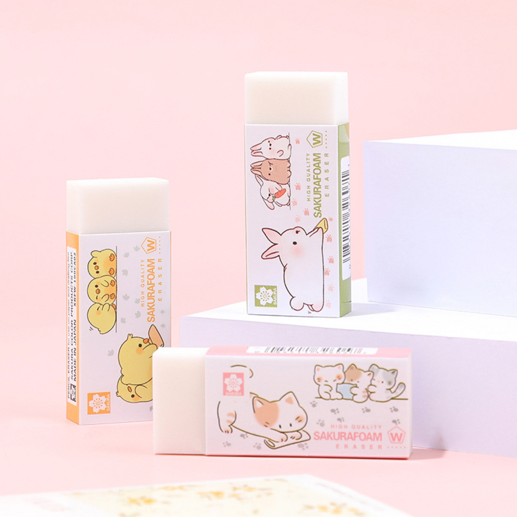 Sakura Foam Eraser - Animal Series