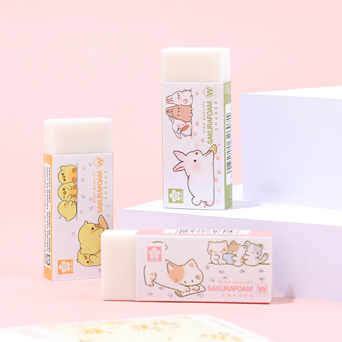 Sakura Foam Eraser - Animal Series
