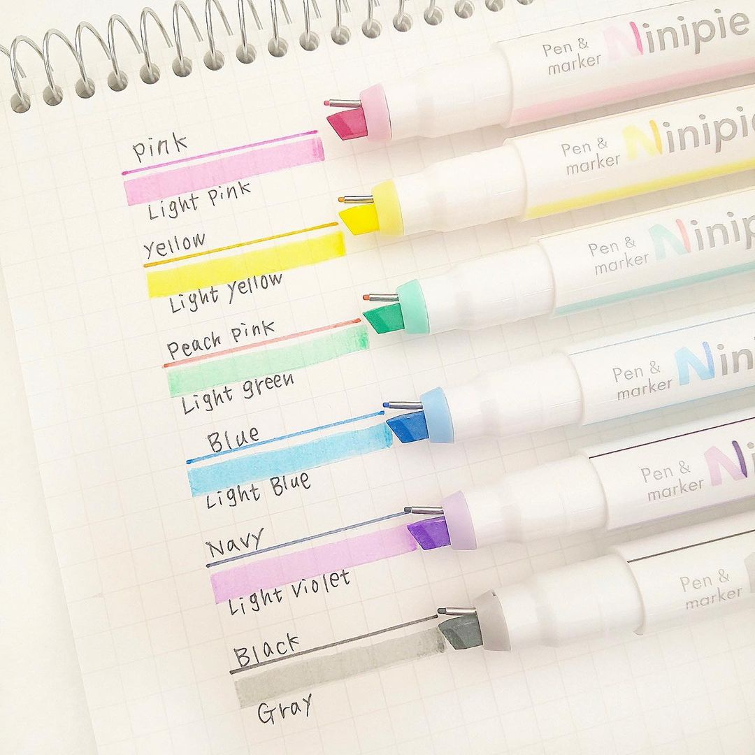 Sun-Star Ninipie Marker Pen & Highlighter