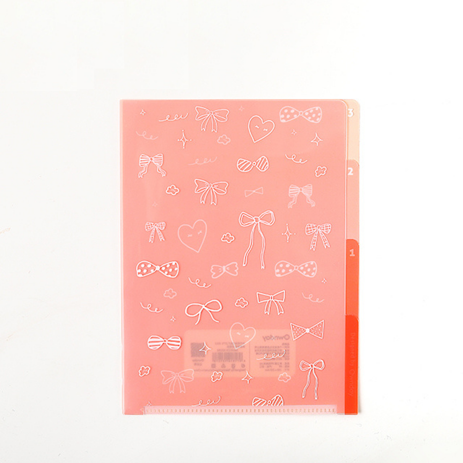 Sweet Life Clear Folder With Dividers - A4