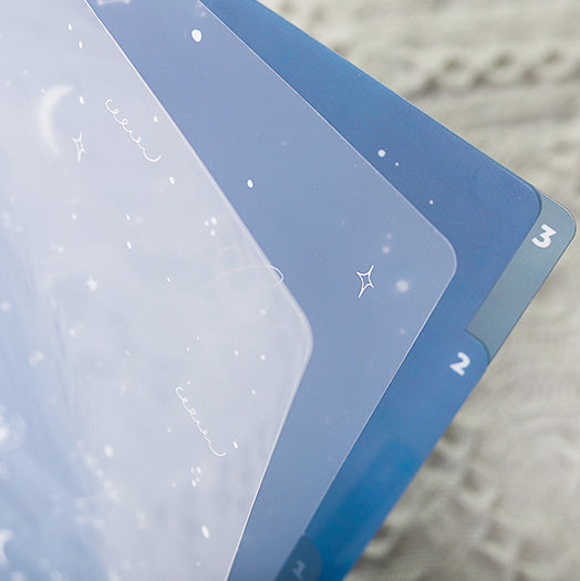 Sweet Life Clear Folder With Dividers - A4
