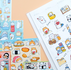 Koniwa Original Animal Stickers (6 Types)